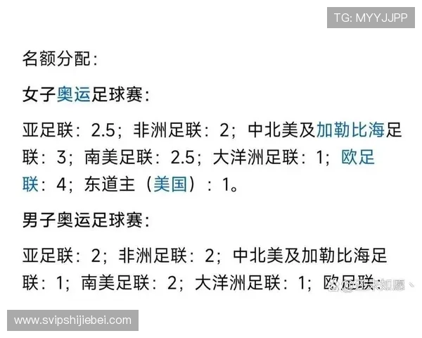 足球世界杯各大洲名额分配详细解析与最新政策变化